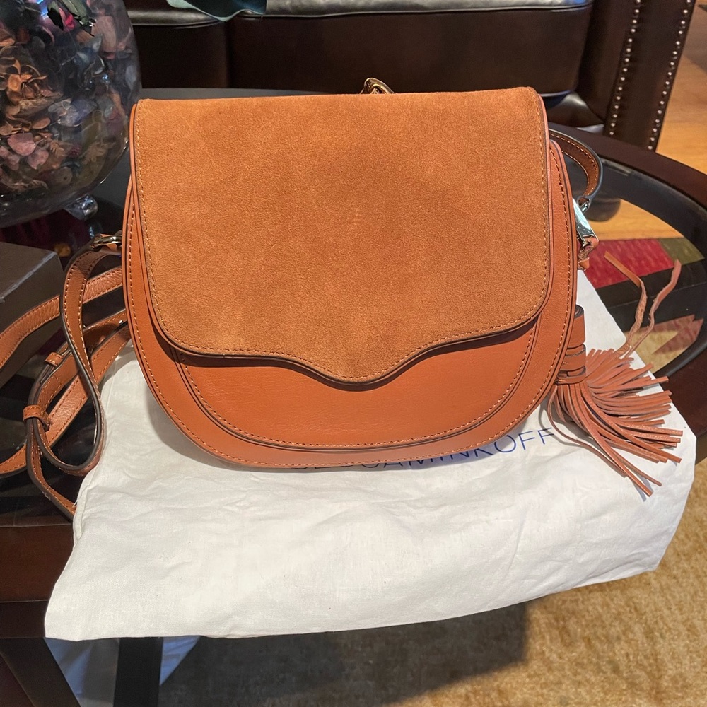 Gently Used (Worn once) Rebecca Minkoff Almond Color Large  Suki Crossbody Bag